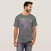 パープルペチュニア大人ダークTシャツ Tシャツ (正面フル)