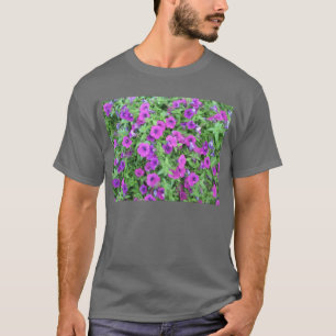 パープルペチュニア大人ダークTシャツ Tシャツ