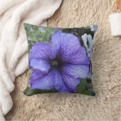 パープルペチュニア枕 クッション (ブランケット)