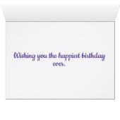 パープルペチュニア、ハッピーバースデー、ママ (内部横(下))