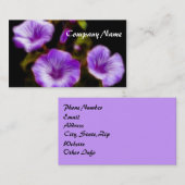 パープルペチュニア 名刺 (正面/裏面)