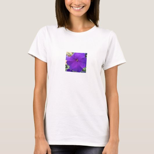 パープルペチュニア 女性用Tシャツ Tシャツ (正面)