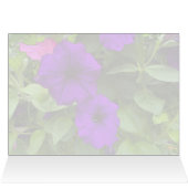 パープルペチュニア – 5" x 7"アートカード (内部横(上))