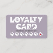 パープルペットグルーミングロイヤリティカード ロイヤリティカード (正面)
