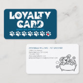 パープルペットグルーミングロイヤリティカード ロイヤリティカード (正面/裏面)