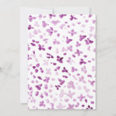 パープルペニーズフローラ16th誕生日招待状 招待状 (裏面)