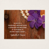 パープルペリウィンクルバーンウッド結婚のチャリティーの恩恵 (正面)