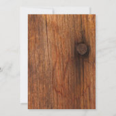 パープルペリウィンクル、パール、バーンワッド カントリーウェディング 招待状 (裏面)