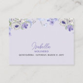 パープルペリフローラキンセアニェラ披露宴 エンクロージャーカード (裏面)