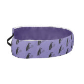 パープルペンギンテニスプレーヤーパターン アスレチックヘッドバンド (左)