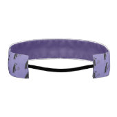 パープルペンギンテニスプレーヤーパターン アスレチックヘッドバンド (裏面)