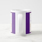 パープルホットブランディド桃レシピマグ ジャンボコーヒーマグカップ (裏面)