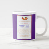 パープルホットブランディド桃レシピマグ ジャンボコーヒーマグカップ (右)