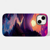 パープルホライゾンオンリバーバレー Case-Mate iPhoneケース (裏面 (横))