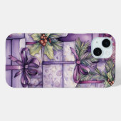 パープルホリデープレゼント Case-Mate iPhoneケース (裏面 (横))