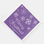 パープルホワイトスノーフレークスクリスマスパーティー (コーナー)