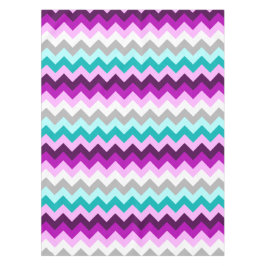 パープルホワイトティール（緑がかった色）シボロンスモールテーブルクロス テーブルクロス