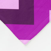 パープルホワイトティール（緑がかった色）シボロンミディアムフリースブランケット フリースブランケット (角)