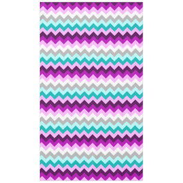 パープルホワイトティール（緑がかった色）シボロンラージテーブルクロス テーブルクロス