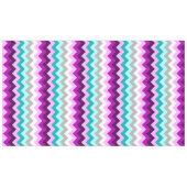 パープルホワイトティール（緑がかった色）シボロンラージテーブルクロス テーブルクロス (正面(横))