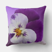 パープルホワイトパンシー切り出し クッション (裏面)