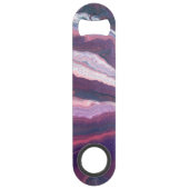 パープルホワイトピンクステンレス鋼ボトルオープナー スピード栓抜き (正面)