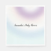 パープルホワイトブルー絞り染め スタンダードランチョンナプキン (正面)