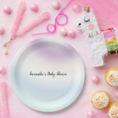 パープルホワイトブルー絞り染め           ペーパープレート (パーティー)