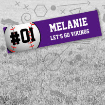 パープルホワイトベースボールチーム