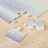 パープルホワイトユニコーンスパークルグリッタードリーム ジグソーパズル (側面)