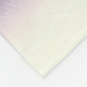 パープルホワイトユニコーンスパークルグリッタードリーム フリースブランケット (角)