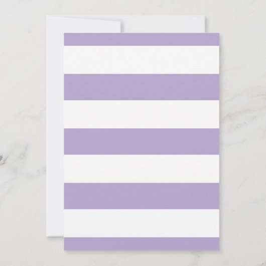 パープルホワイトローズカーネーション春結婚フローラ 招待状 (裏面)