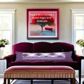 パープルホワイト市松模様に水玉模様フローラダマスクアート ボディピロー