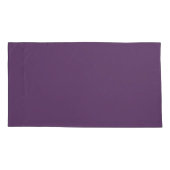 パープルホワイト市松模様に水玉模様フローラダマスクアート 枕カバー (裏面-左)