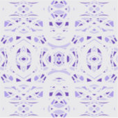 パープルホワイト抽象画 グアッシュアート シール (正面)