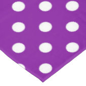 パープルホワイト水玉模様デザイン テーブルクロス (アングル)