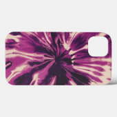 パープルホワイト絞り染め Case-Mate iPhoneケース (裏面 (横))