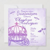 パープルホースキャリッジキンセアニラ 招待状 (正面)