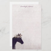 パープルホースドリーミーボホシックモノグラム 便箋 (正面/裏面)