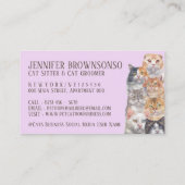 パープルホームペットキャッツ 名刺 (裏面)