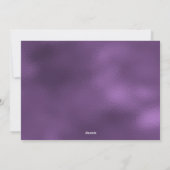 パープルボウクリスマスホリデーカード シーズンカード (裏面)