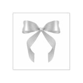 パープルボウコケットデザイントートバッグ ラバースタンプ (インプリント)