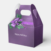 パープルボウホリデーギフトボックス フェイバーボックス (裏面サイド)