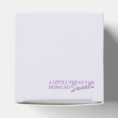 パープルボウレトロハートコケッテケーキガレンティーンズ フェイバーボックス (上部)