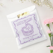 パープルボウレトロハートコケットケーキガレントイン フェイバーバッグ (封をした状態)