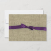 パープルボウ応答カード 出欠カード (裏面)