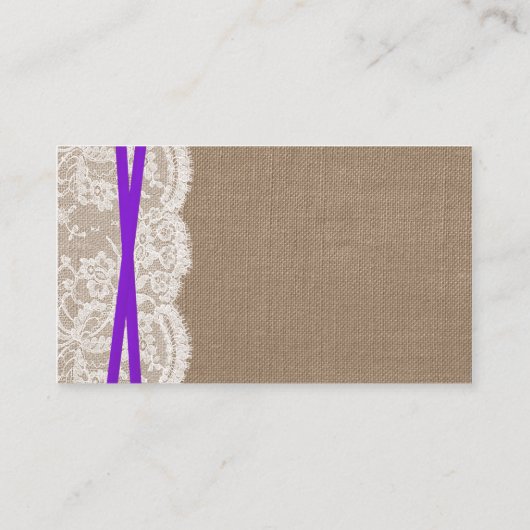 パープルボウ素朴のコレクシ結婚ョンWebサイト エンクロージャーカード (裏面)