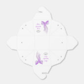 パープルボウ 彼女は結婚する ブライダルシャワー フェイバーボックス (折り畳みなし)