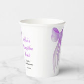 パープルボウ 彼女は結婚する ブライダルシャワー 紙コップ (右)