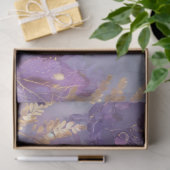 パープルボタニカルエレガンスティッシュペーパー 薄葉紙 (ギフト)